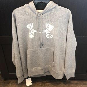 Under Amour Women’s Rival logo hoodie size large